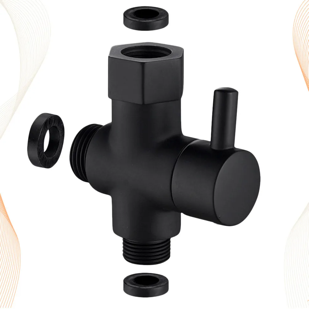Copper Toilet Water Distributor Angle in Two Out Three Way Shower Arm Diverter Easy Install Home Supply Thickened