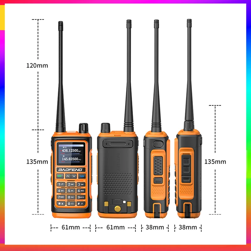 Baofeng UV-17 Pro Max GPS Air Band Six-Band VHF UHF Type C Charging Walkie Talkie Baofeng 999 Channels Two Way Radio UV17 Pro FM