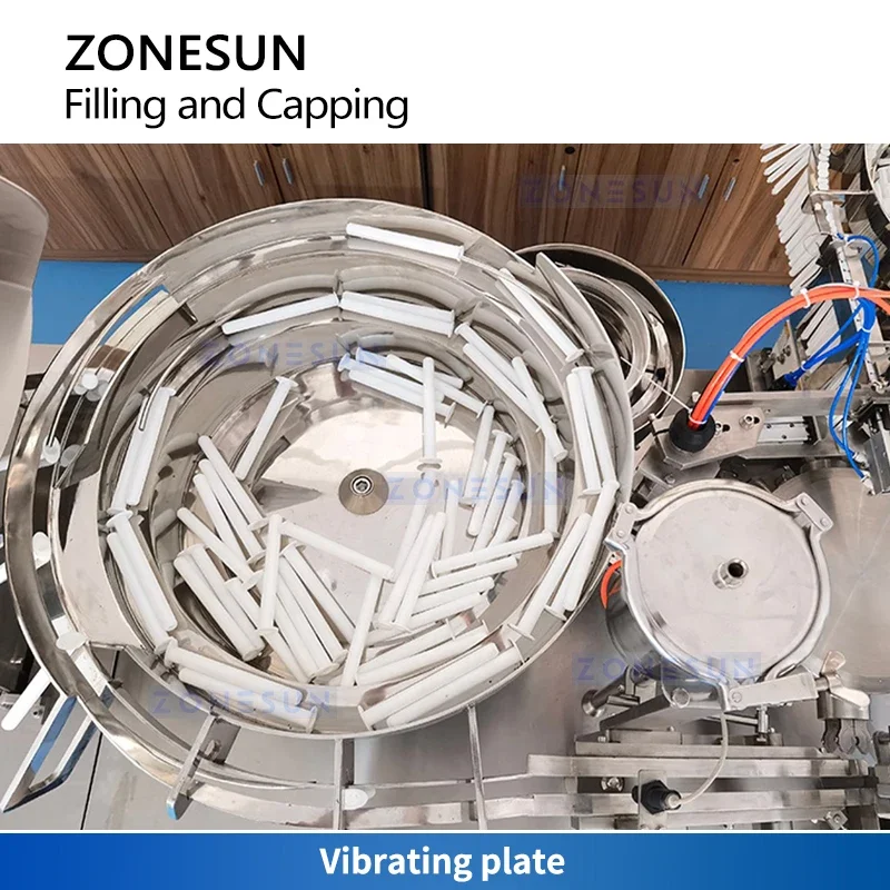 Zonesun Máquina automática de llenado y tapón de jeringa de producción de jeringa de alta velocidad Máquina envasadora de jeringa preenchida ZS-ZFC1