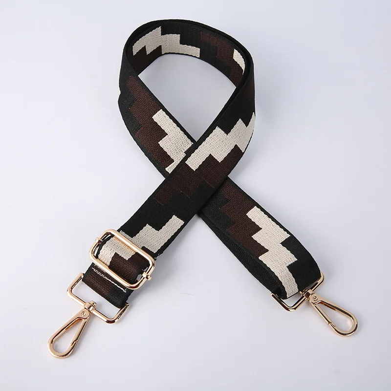 الإبداعية الأزياء مربع العرقية نمط قابل للتعديل حزام الكتف الطويل Crossbody حقيبة كتف حزام حقيبة حزام الكتف الملحقات