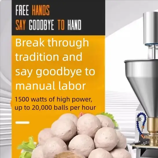 Commercial Stainless Steel Rice-Meat Dumpling Processing Machine Beef Meatball Maker for Kitchen