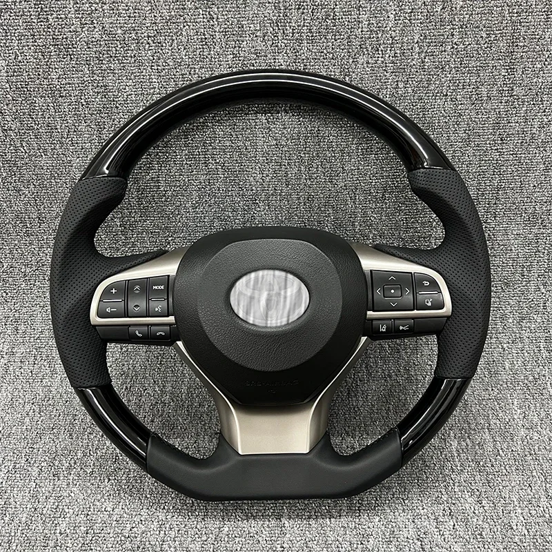 Assembly Modification GS RX LX Style Wooden Steering Wheel  For Toyotas Cars Upgrade Steering Wheel