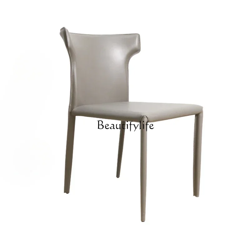 

ls 18Modern Simple Backrest Dining Chair Household Negotiation Chair