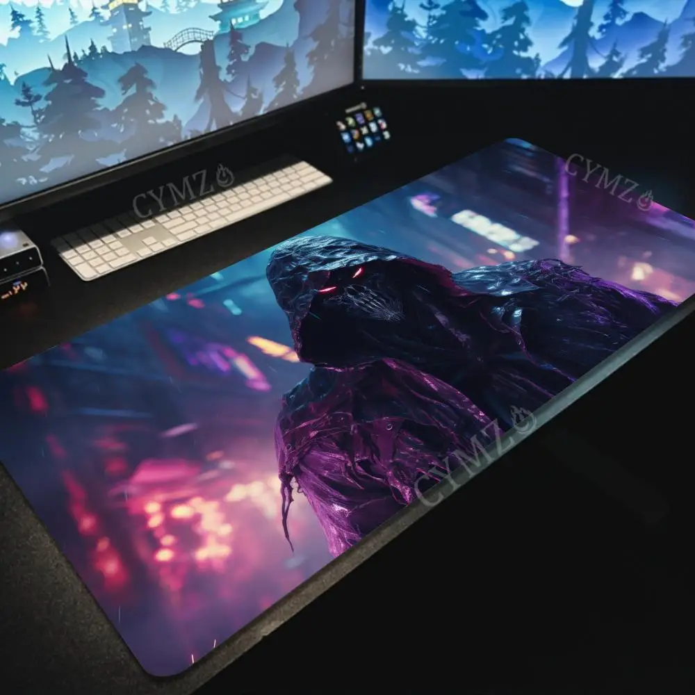 Cyber-style Death God large gaming Mouse Pad Desk Mat Gaming Mats anti-slip Durable offices accessories keyboard mouse mat