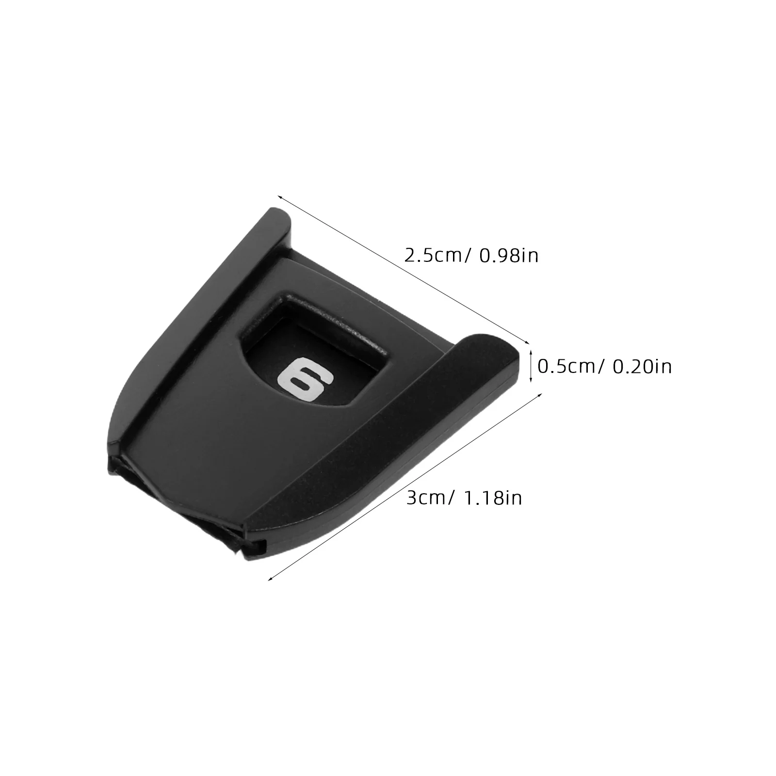 6 قطعة غطاء رأس نادي الغولف العلامات عدد كبير تسميات للرجال دائم Abs المضادة للخدش إكسسوارات الغولف العالمي صالح للسائقين #4