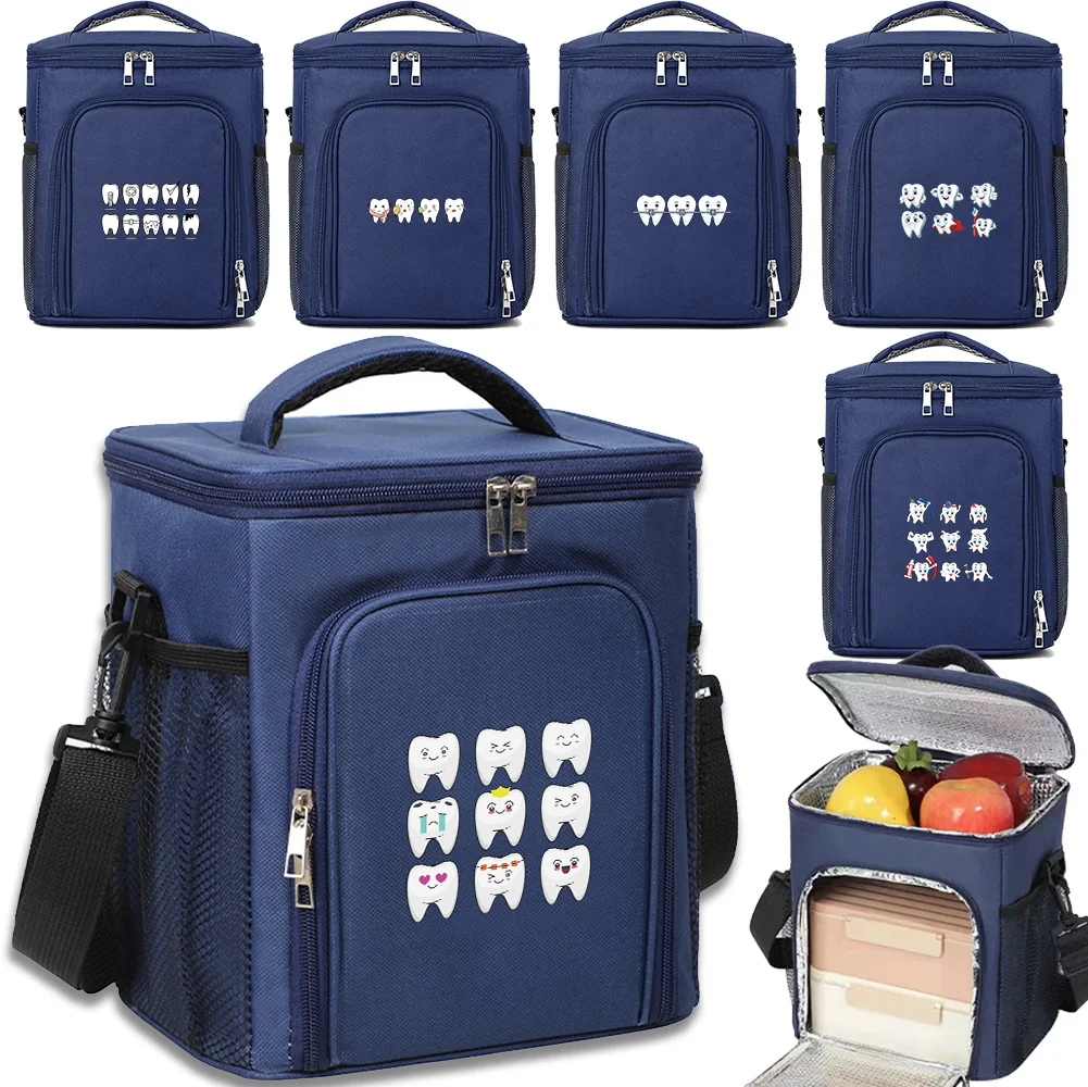 

Ice Box Insulated Teeth Printing Series Large Capacity Picnic Bag Family Outdoor Activities Food Storage Refrigerated Bag