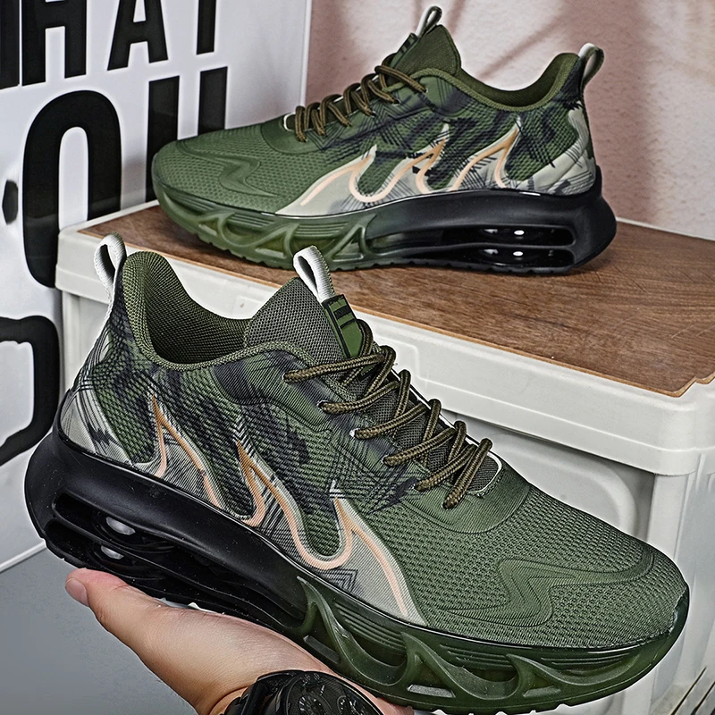 

Мужская спортивная обувь для бега, новинка 2025, модные уличные противоскользящие износостойкие удобные мужские кроссовки с мягкой подошвой и подушкой