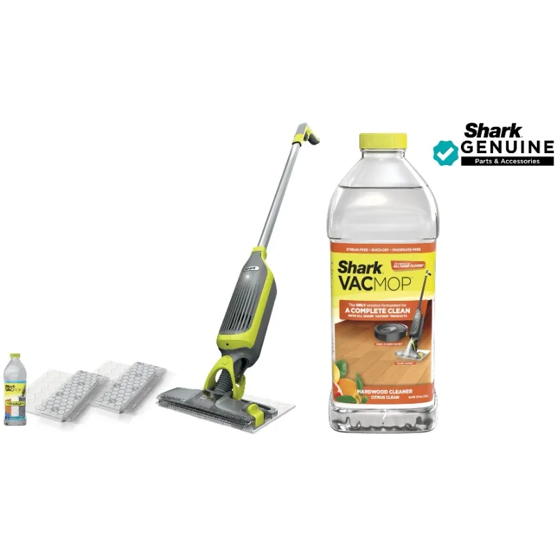 Shark VACMOP Cordless Hard Floor Vacuum Mop with (2)Disposable VACMOP Pads, VM200 &  Shark VACMOP Disposable Hard Floor