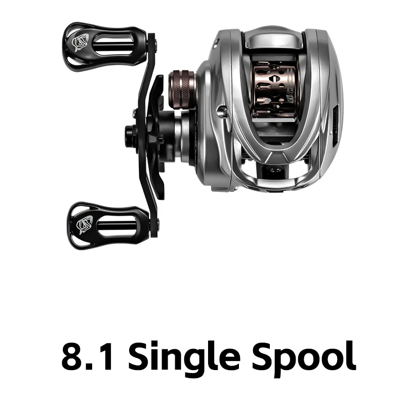 SOLOKING ACURA HICC50 Pro Baitcastingrolle 10+1BB Ultraleichte BFS-Rolle für Barschforellen 7,1/8,1 Übersetzungsverhältnis 4 kg Drag Angelrolle 6