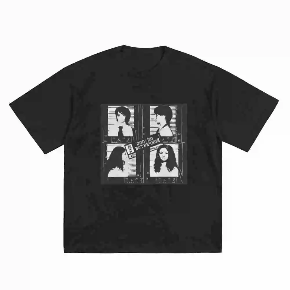 Tatu Band 200 Po Vstrechnoy Album Short Sleeve Tee 100% Cotton T-Shirt