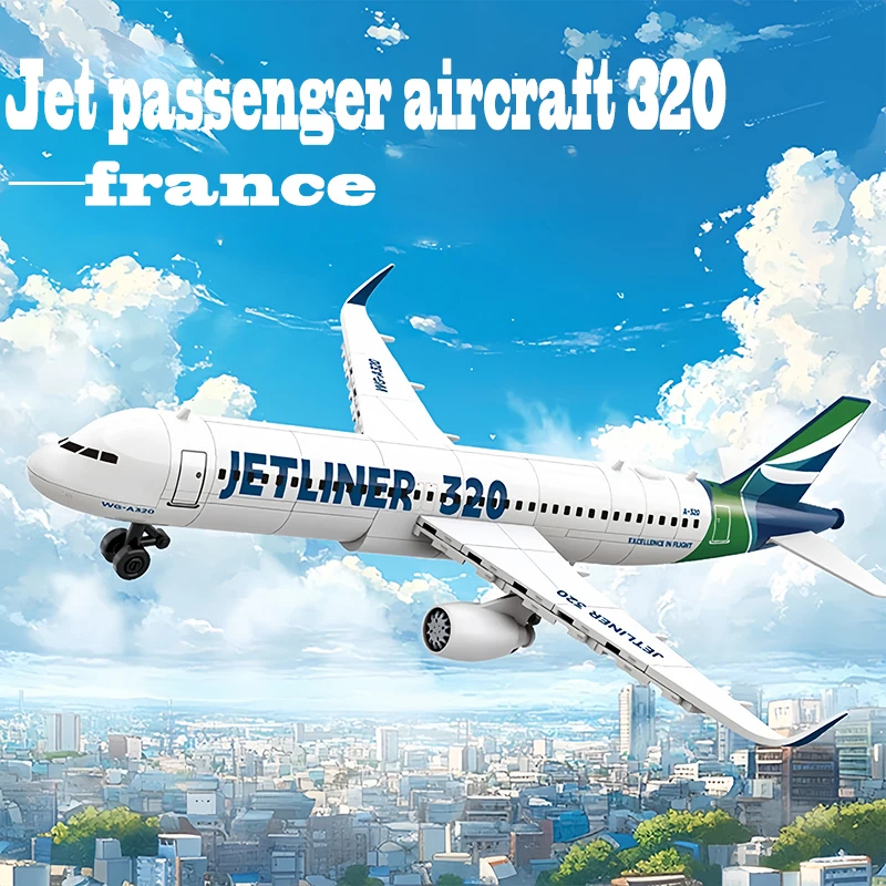 

Городской авиационный пассажирский самолет 320, строительные блоки, пассажирский аэропорт, самолет Airbus, сборная модель, сделай сам, кирпичи, детские игрушки, подарок