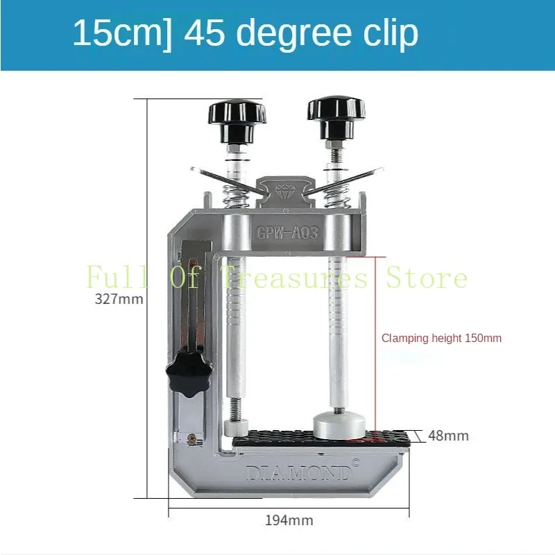 Imagem -03 - Impermeável Pedra Mitre Clamp Ângulo Direito de Emenda Instalação gf Clamp Mármore Pedra Bancada 90 Graus 45