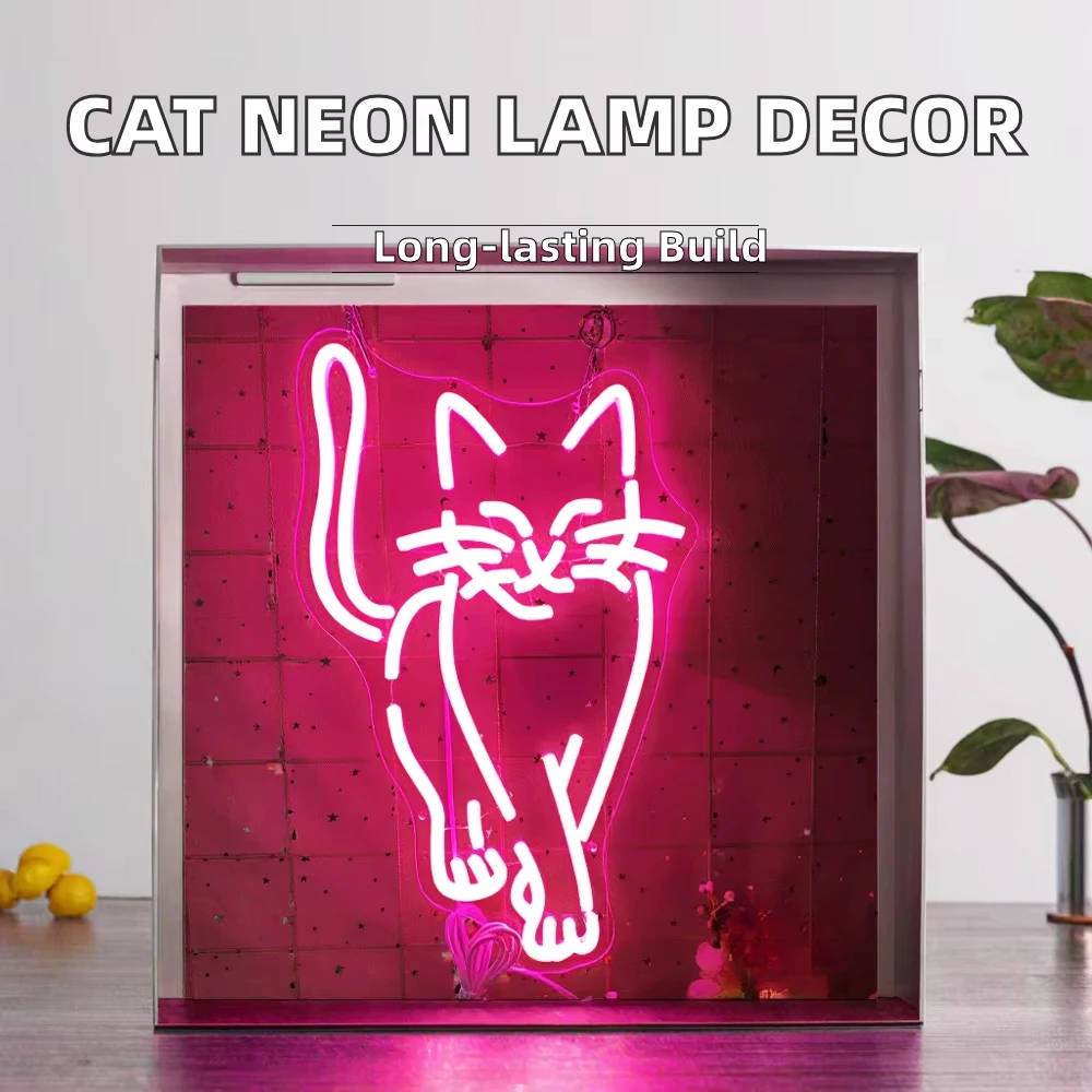 Cat Light Emitting Diode Neon - Office Wedding Bedroom Bar Party Atmosphere Decoration Acrylic