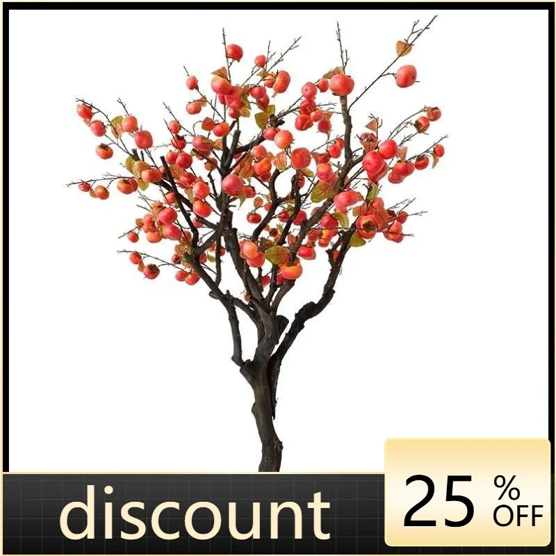 LMM simulation persimmon tree fruit tree, orange apple large indoor floor decoration