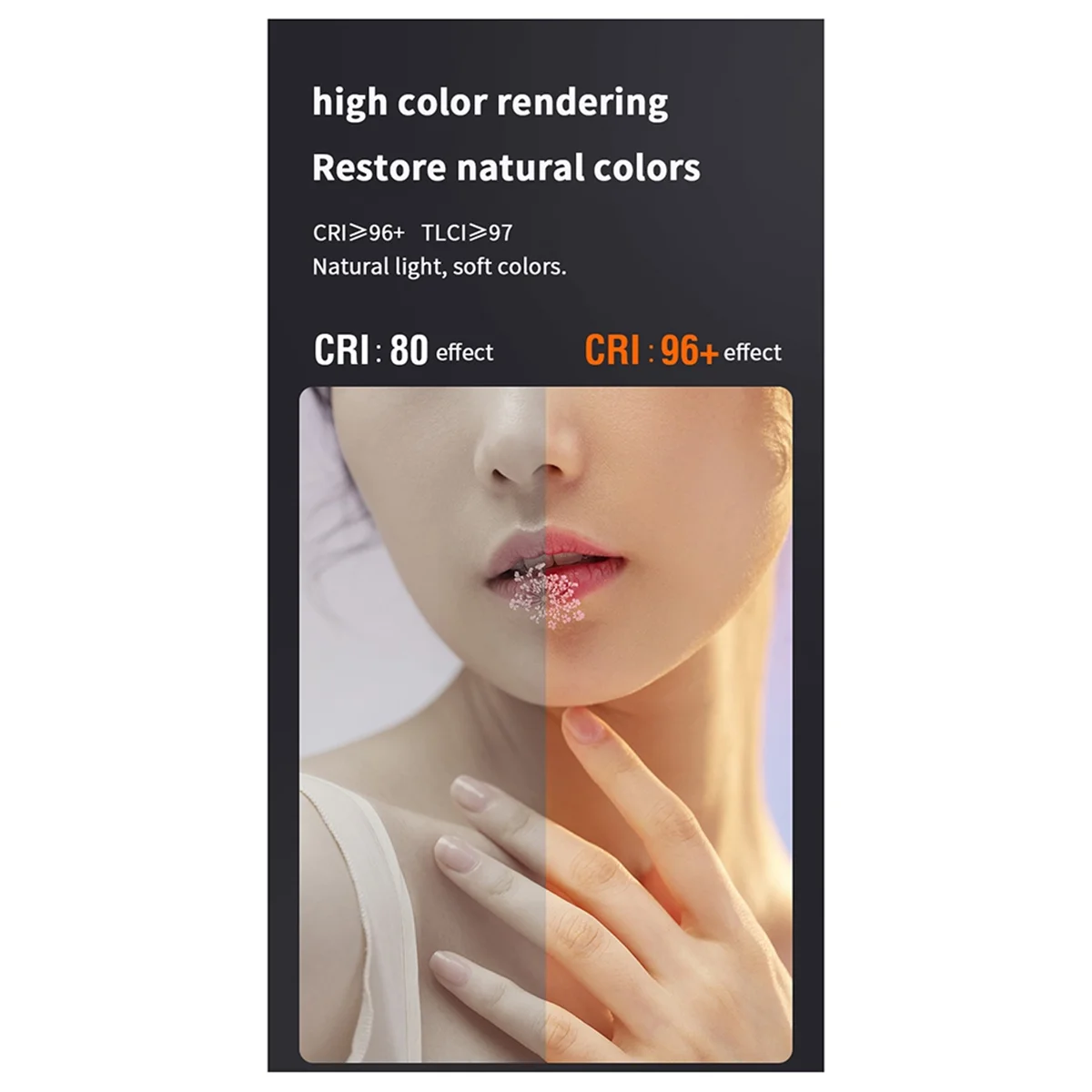 

ABGN 60 Вт Pro Портативный светодиодный светильник для видеосъемки COB Двухцветный светильник для фотосъемки 2800–7500 К для прямой трансляции Filming Light EU PLUG