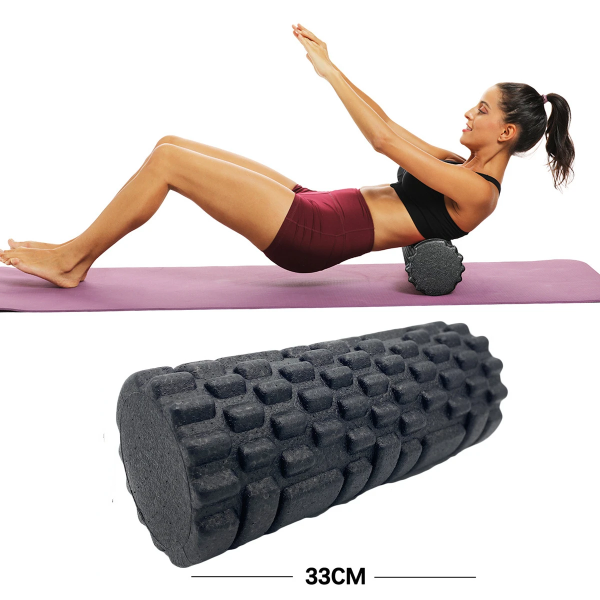 33cm Fitness Schaumstoff rolle Yoga Massage rolle Epp Rodillo Masaje Muskel körper Muskel therapie