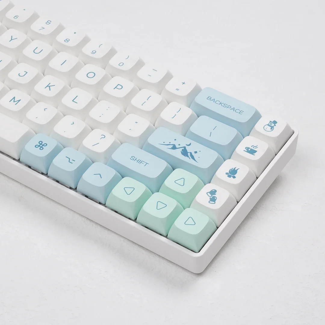 Suplemento MAC Iceberg Keycap XDA Altura PBT Sublimação de material 61 68 87 104 Teclado mecânico
