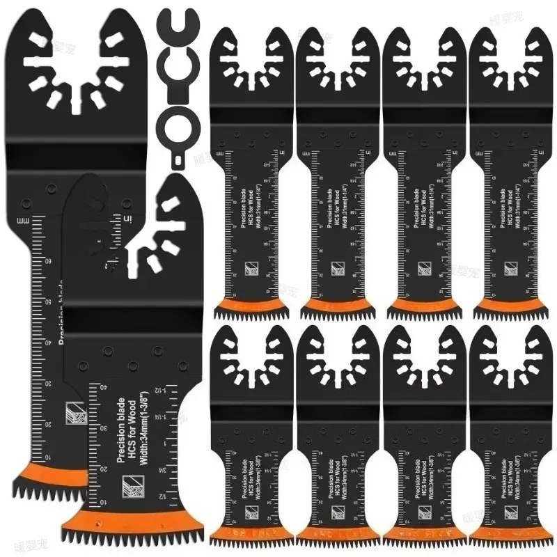 Multitool Blades Sharp Wear Resistant Cutter Blade Tool 10Pcs For Japanese Oscillating Saw Blades High Carbon Steel Bi-Metal
