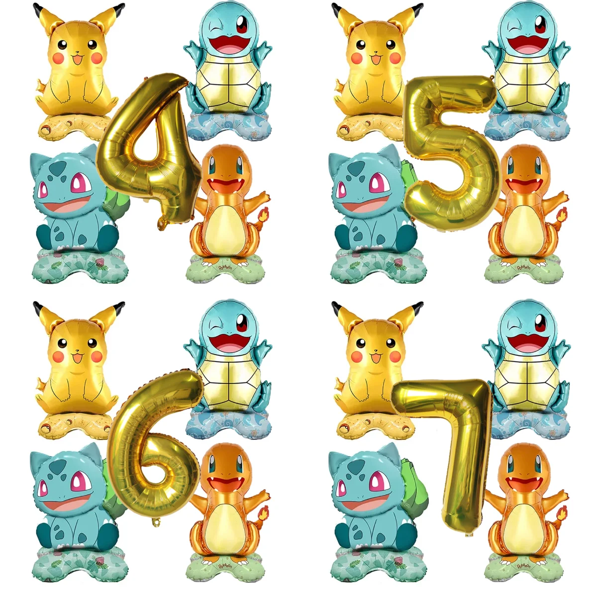 5Pcs Cartoon Pokemo…