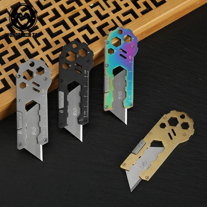 Multifunctional EDC Knife нож 칼 Pocket Stationery Portable Unpacking Paper Cutting Travel Knifes for Outdoor Home Bottle Opener