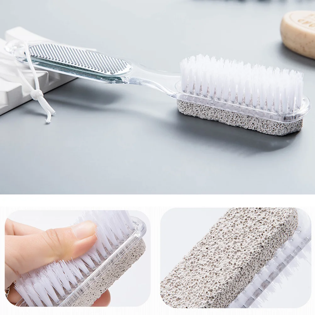 4 in Pumice Stone Foot Rasp Heel Care Kit Exfoliation Smoother Dead Skin Removal Tool