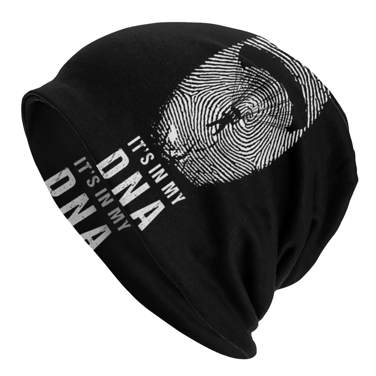 It Is In My DNA Men Women's Beanie Hats Skydiving  For A Skydiver Knitted Hat Hip Hop Earmuff Bonnet Street Skullies Beanies