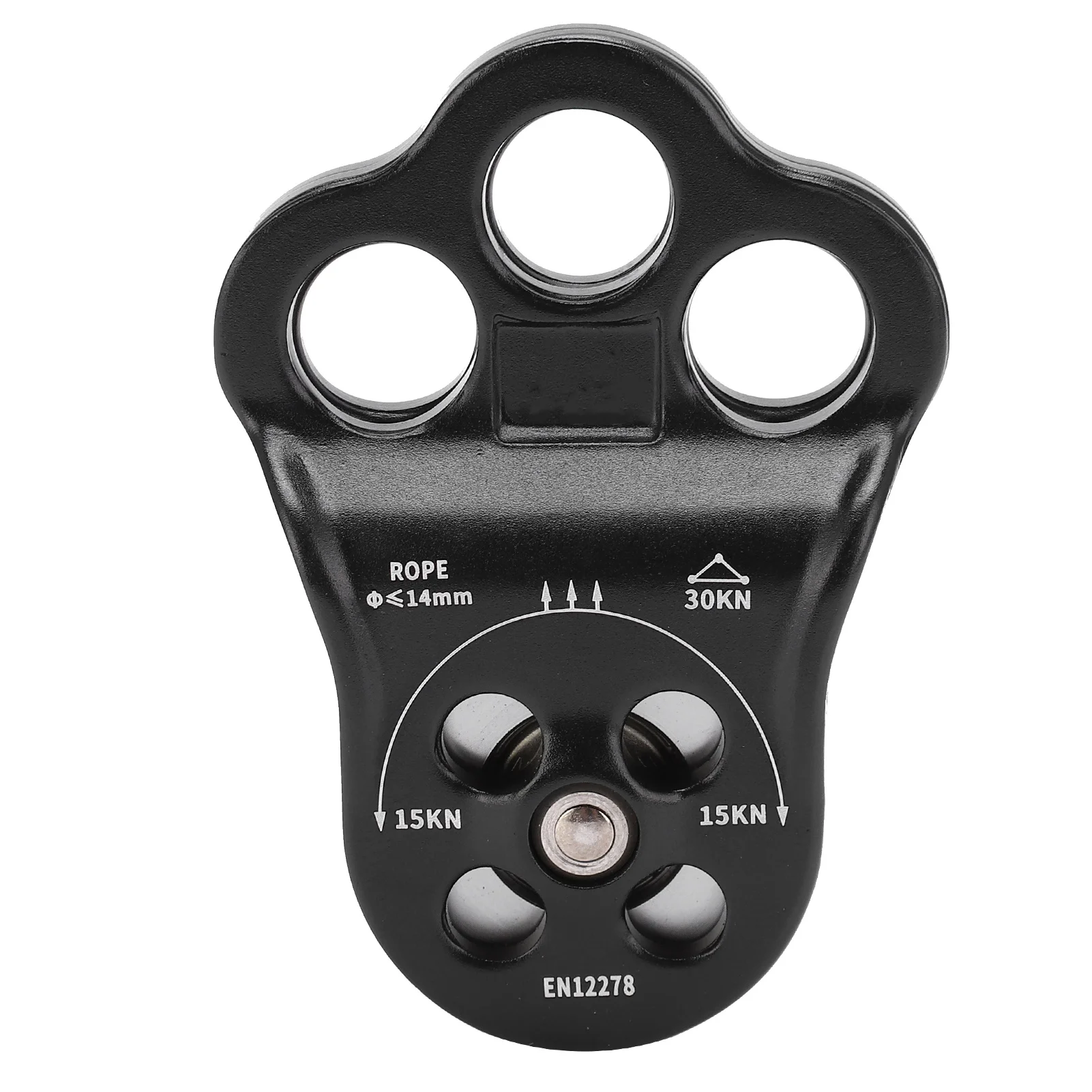 30kn engate alpinista polia equipamento rolamento duplo para aparelhamento transporte arborist árvore escalada equipamento polia de transporte