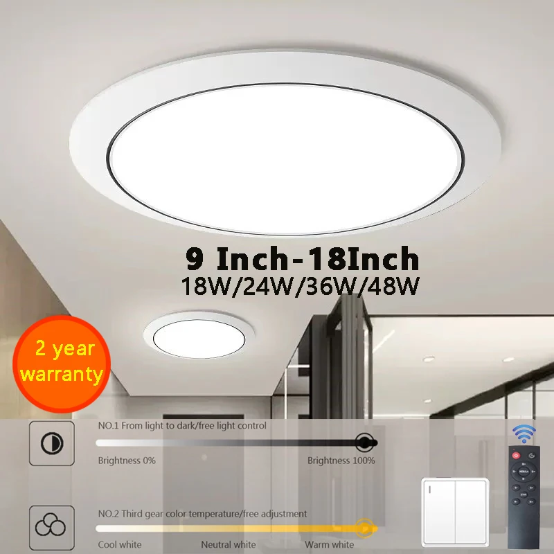 

Modern Slim LED Ceiling Light Acrylic Round High Brightness Lamp Aisle Decor Fixture Corridor Bathroom Balcony Bedroom Luminaire