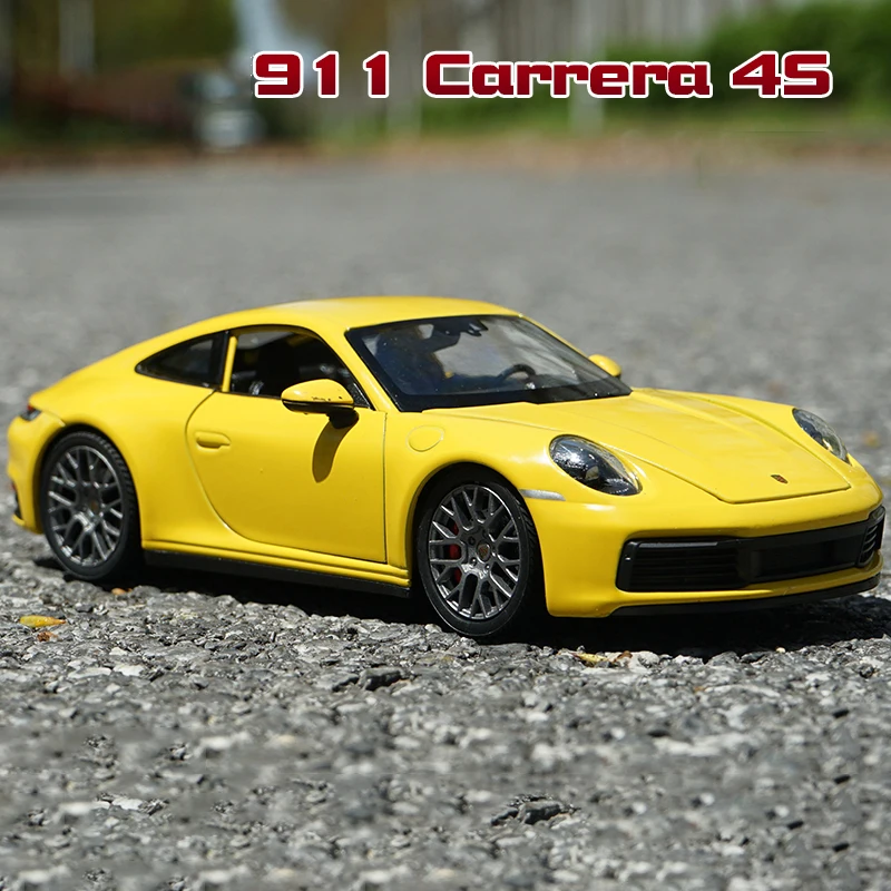 WELLY 1:24 Porsche 911 Carrera 4S Alloy Car Diecasts & Toy Vehicles Car Model Miniature Scale Model Car Toys