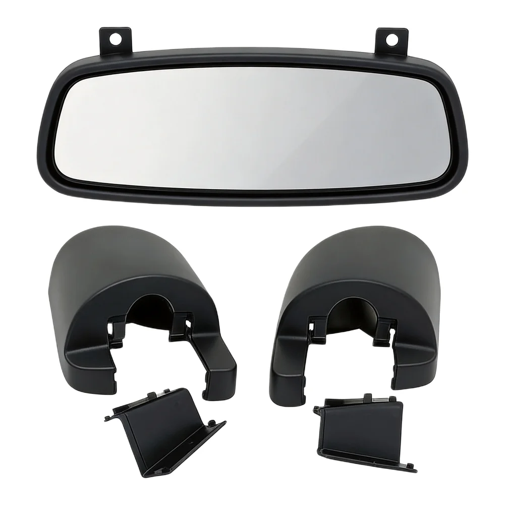 4-Piece Exterior Mirror Cover Set Designed for ISUZU For NPR For NPR-HD for nqr for nrr Vehicles Model Years 2008 Through 2022