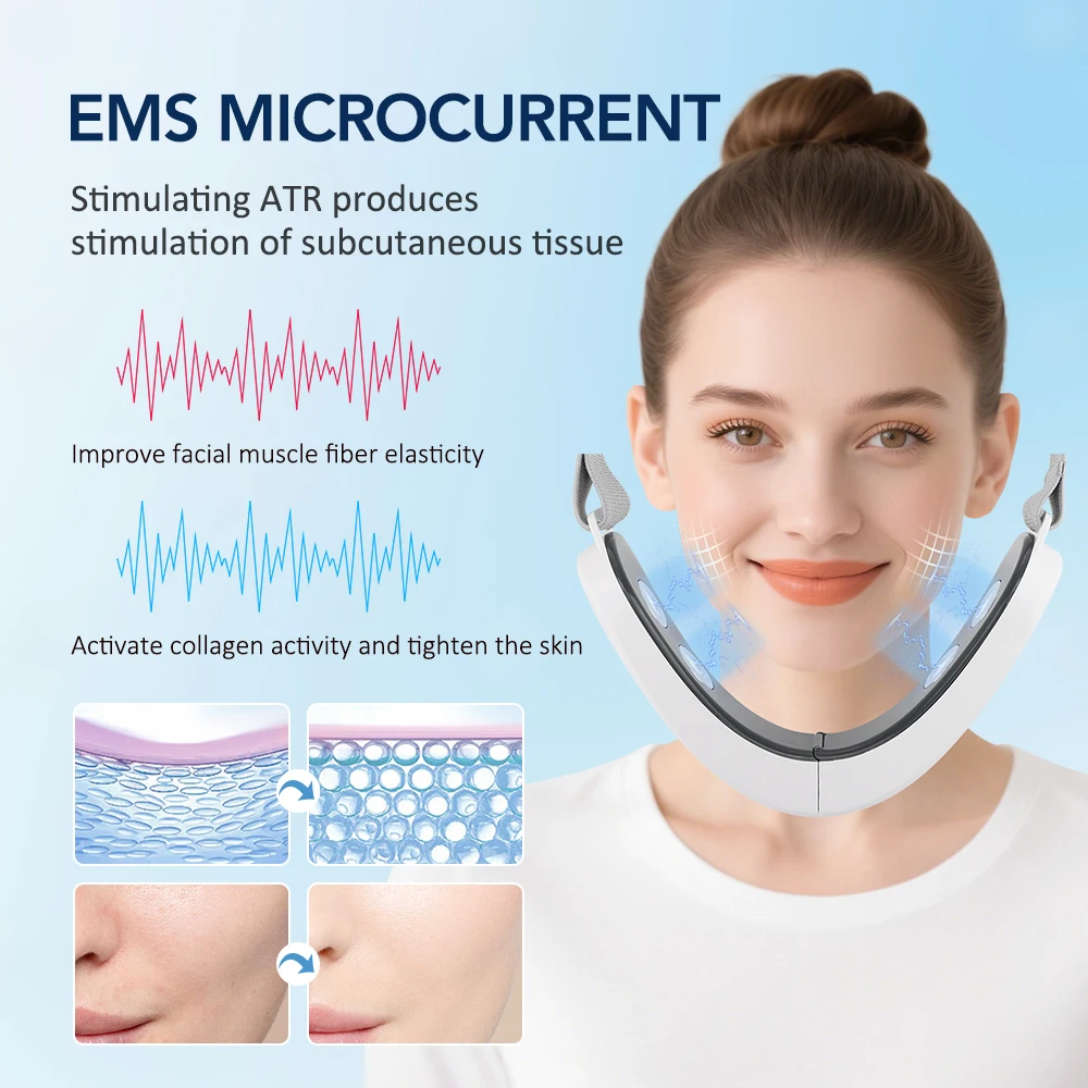 One Set Electric Face Massager 5 Modes 12 Intensity Adjustments Suitable Daily Facial Care