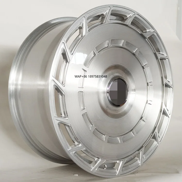 

New Wire-drawn Silver Forged Chrome Finish Pancake Wheel Hub 21 Inch 35mm 40mm 30mm Values for