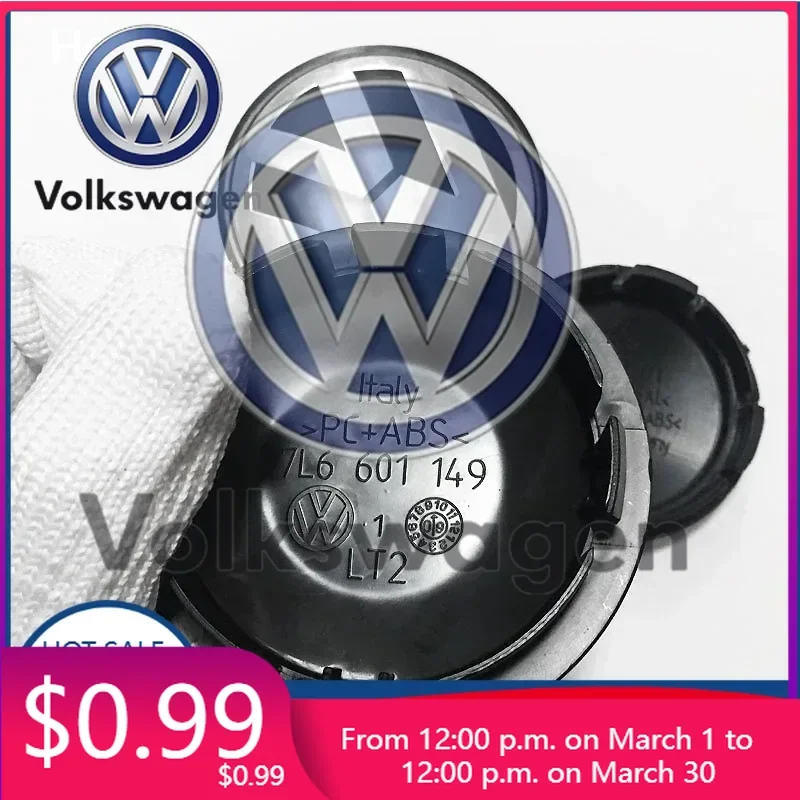 

2026 Hot Styling Mouldings For Volkswagen VW 4pcs 56/60mm Wheel Center Cap Logo Hub Cover Badge Emblem Car Accessories For Volks