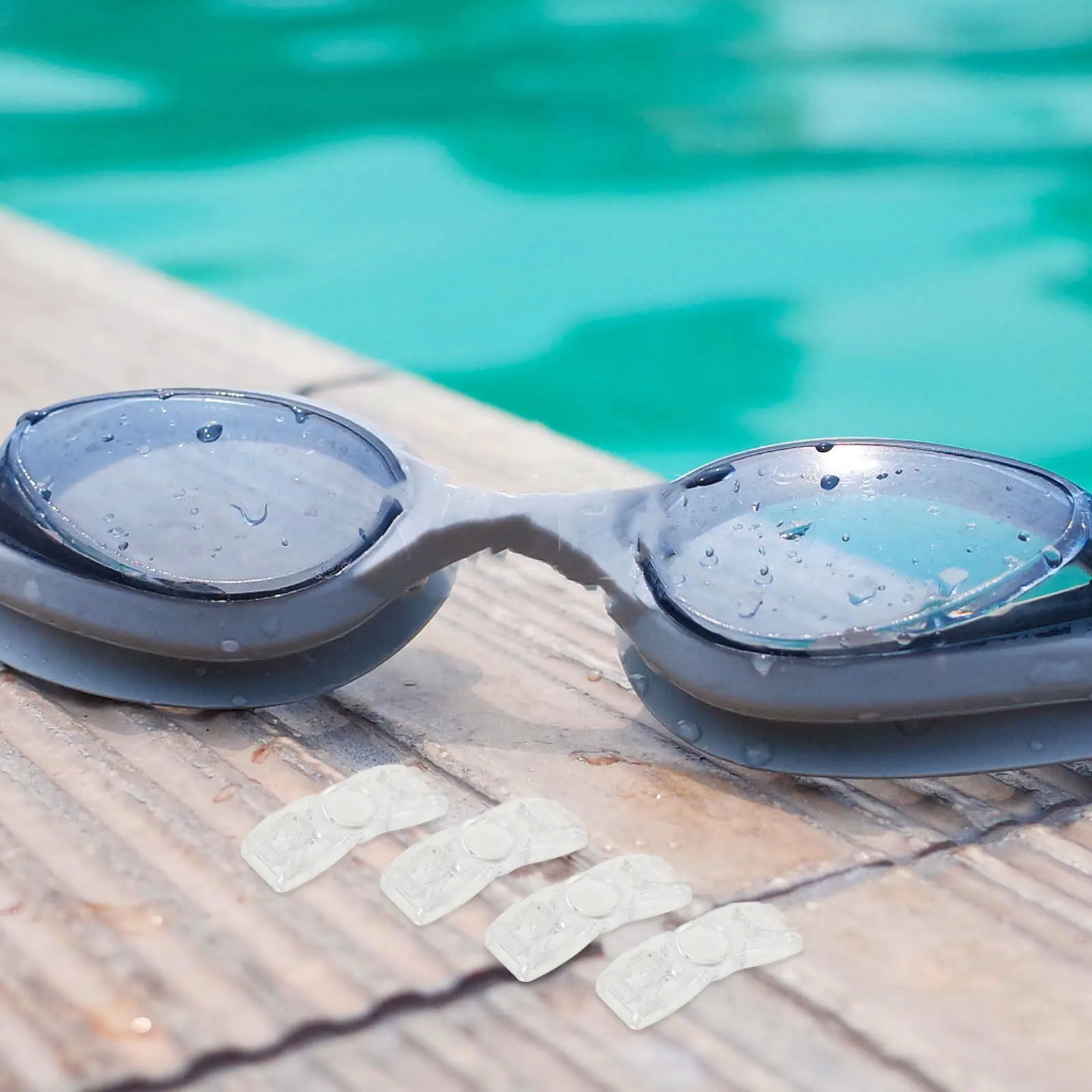 

Комплект из 4 пластиковых кнопок-пряжек для ремешков плавательных очков, сменные аксессуары для соединения ремешка на голову