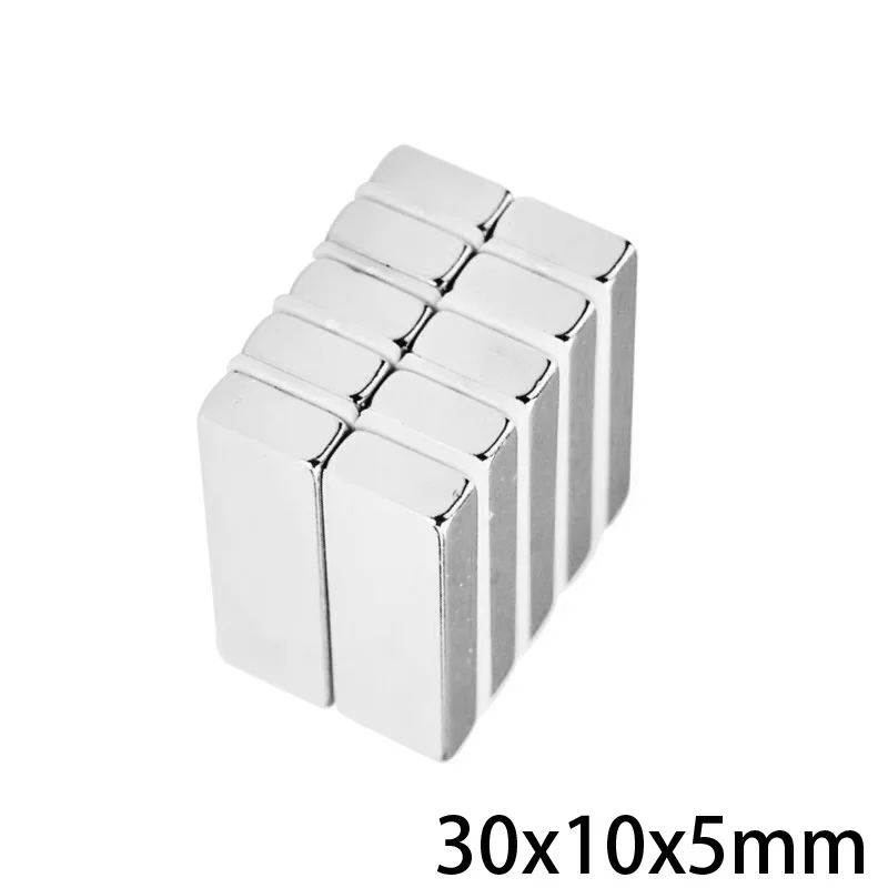 2/5/10/20/30PCS 30x10x5 Search Major Quadrate Magnet 30mm*10mm Powerful Magnets 30x10x5mm Strong Neodymium Magnets 30*10*5