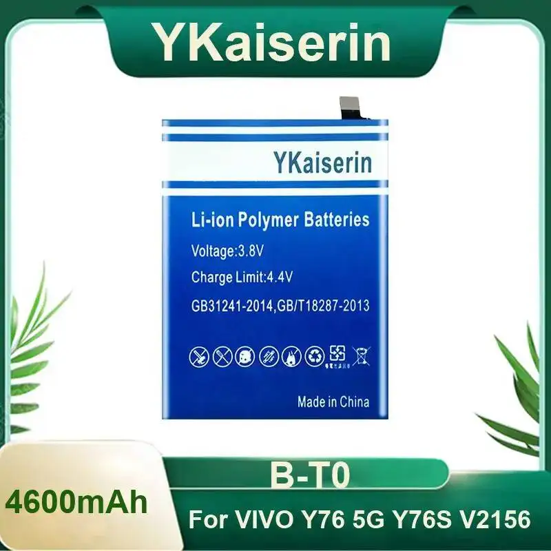 

Mobile Phone Battery B-T0 4600Mah For Vivo Y76 5G Y76S V2156 High-Performance Stable Power Supply
