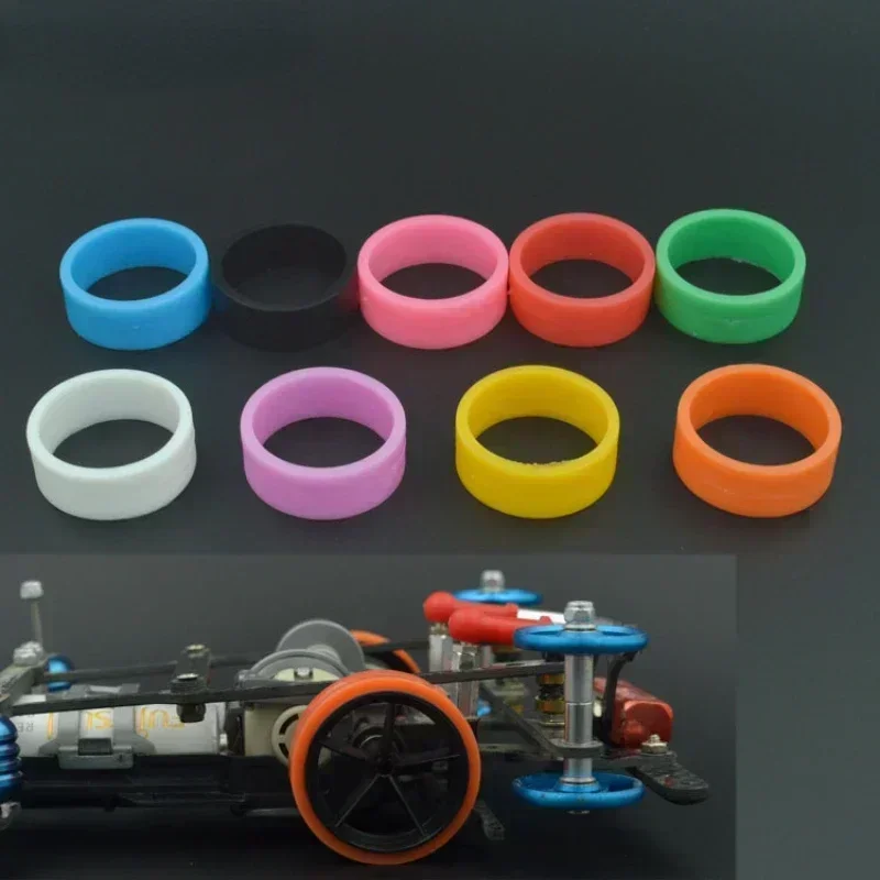 4pcs Homemade Large Diameter Big Caliber Ultra Thin Tire Tyres for Tamiya Mini 4WD Car Models Spare Parts
