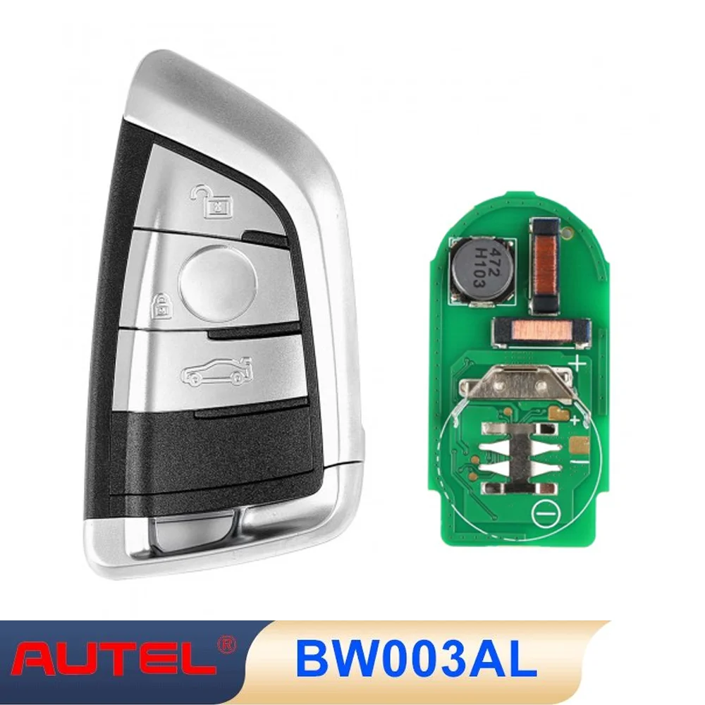 5 Pcs/lot Atuel IKEY BW003AL Universal Smart Key 3 Buttons Autel Remote For BMW