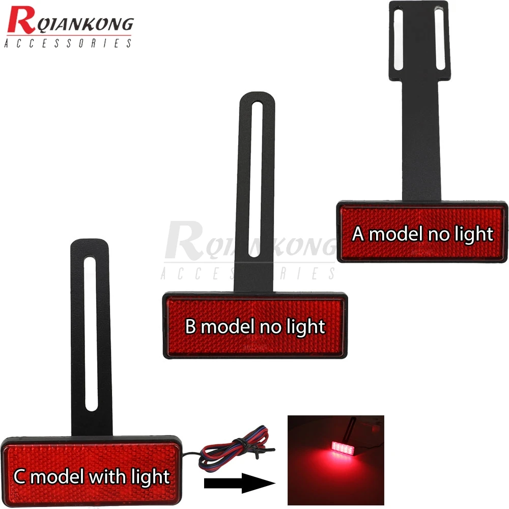 Universal License Plate Holder Parts Extend Tail Reflector For Aprilia SR150 SXR160 TUAREG 125 660 Adventure Tuareg660 1986-2026