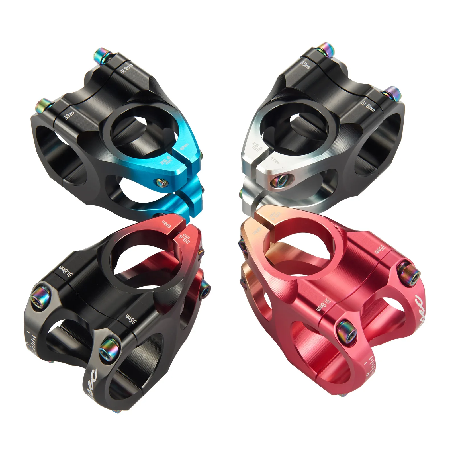 Road Bike Stem35*31.8MM Lightweight High-strength Speedway RisersMountain Bike Full CNC Crafted Aluminium Handlebars