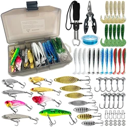 FREE FISHER Kit señuelo VIB de metal wobbler para vinilos