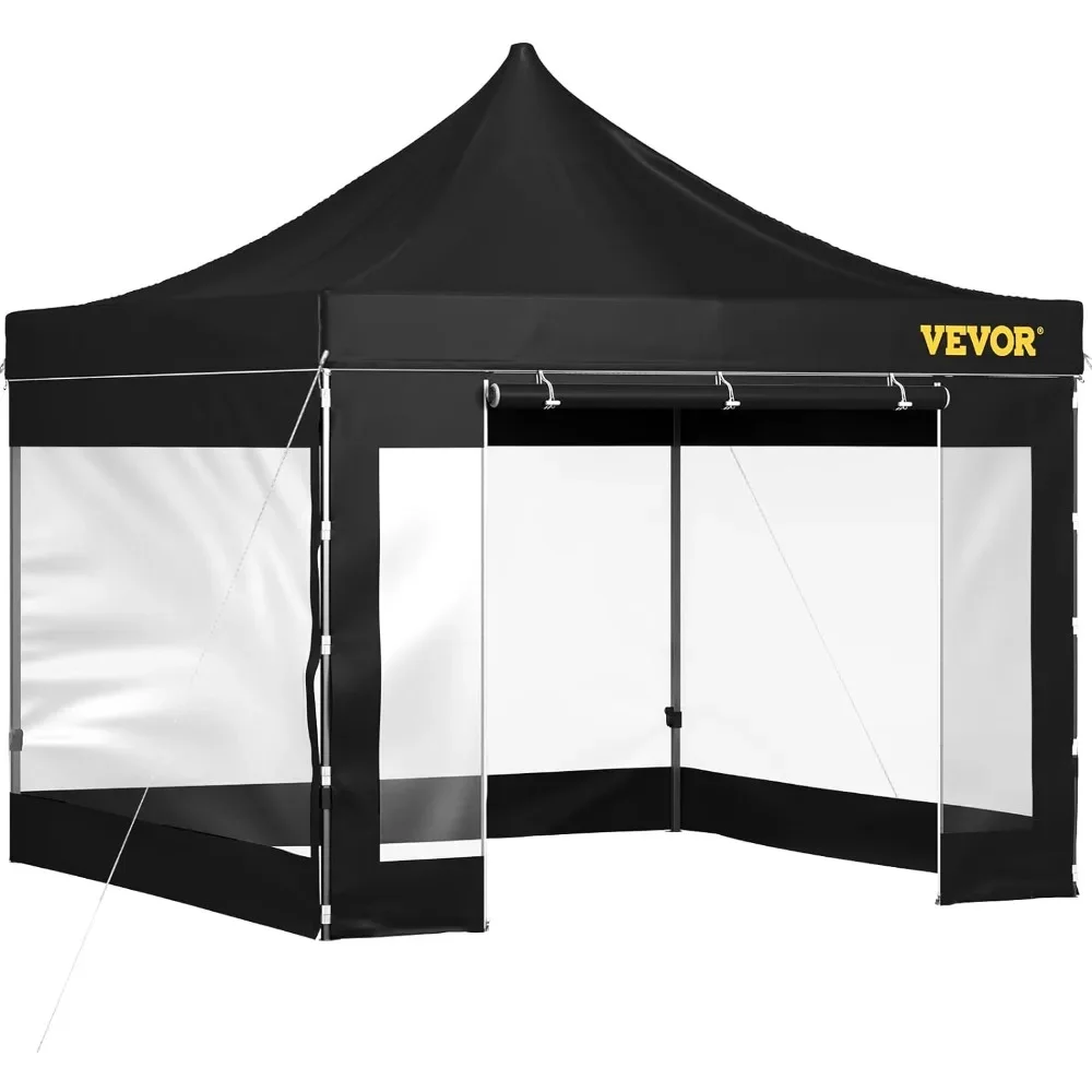 

Pop Up Canopy Tent 10 x 10 FT Outdoor Patio Gazebo Tent with Removable Sidewalls and Wheeled Bag Freight free