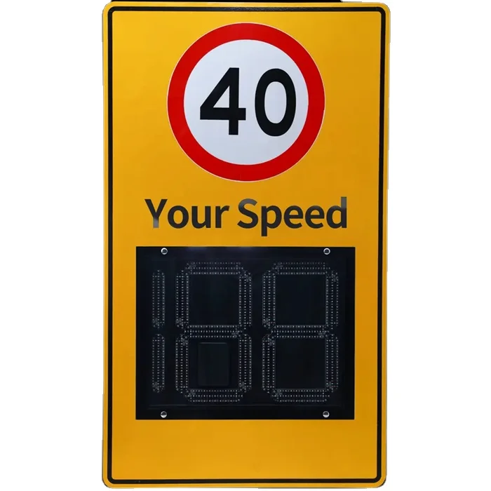 

LED Solar Speed Detector Radar Traffic Sign Radar LED Speed Limit Signs Warning Sign For Car