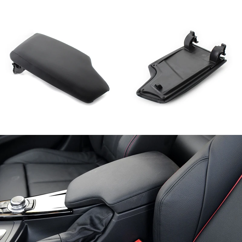 Car Center Console Box Armrest Box Cover Replacement Black for BMW 3 Series F30 2013 2014 2015 216 2017 2018 2019