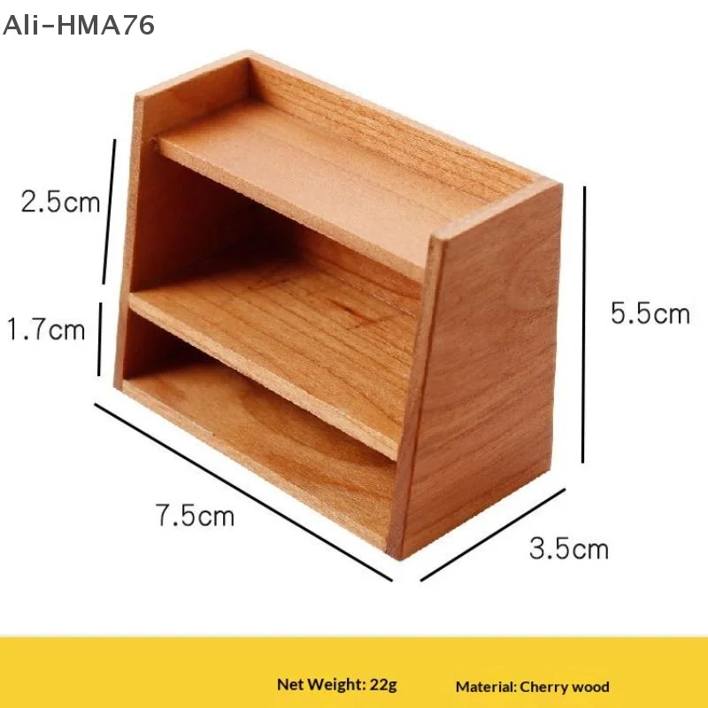 (YY) 1 قطعة 2025 جديد 1: 12 دمية مصغرة الخشب عرض الرف خزانة تخزين الرف لعبة بيت الدمية الأثاث نموذج اللعب #2