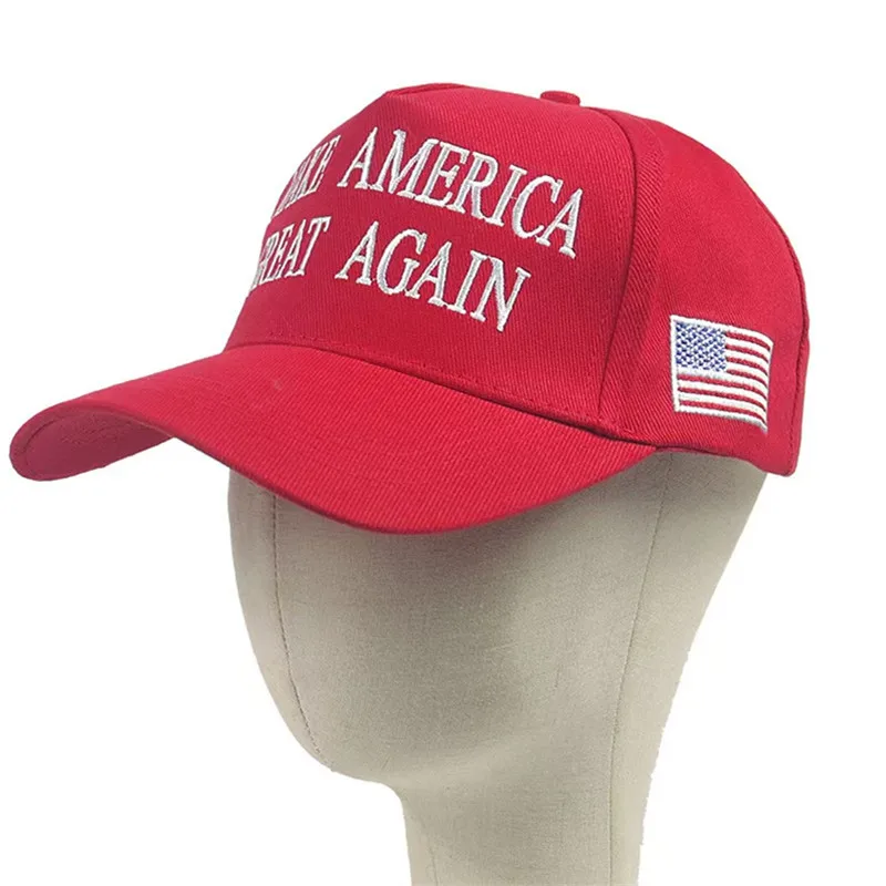 Donald Trump 2024 MAKE AMERICA GREAT AGAIN Support Fitted Hat 45 47 American Flag Embroidered Cap