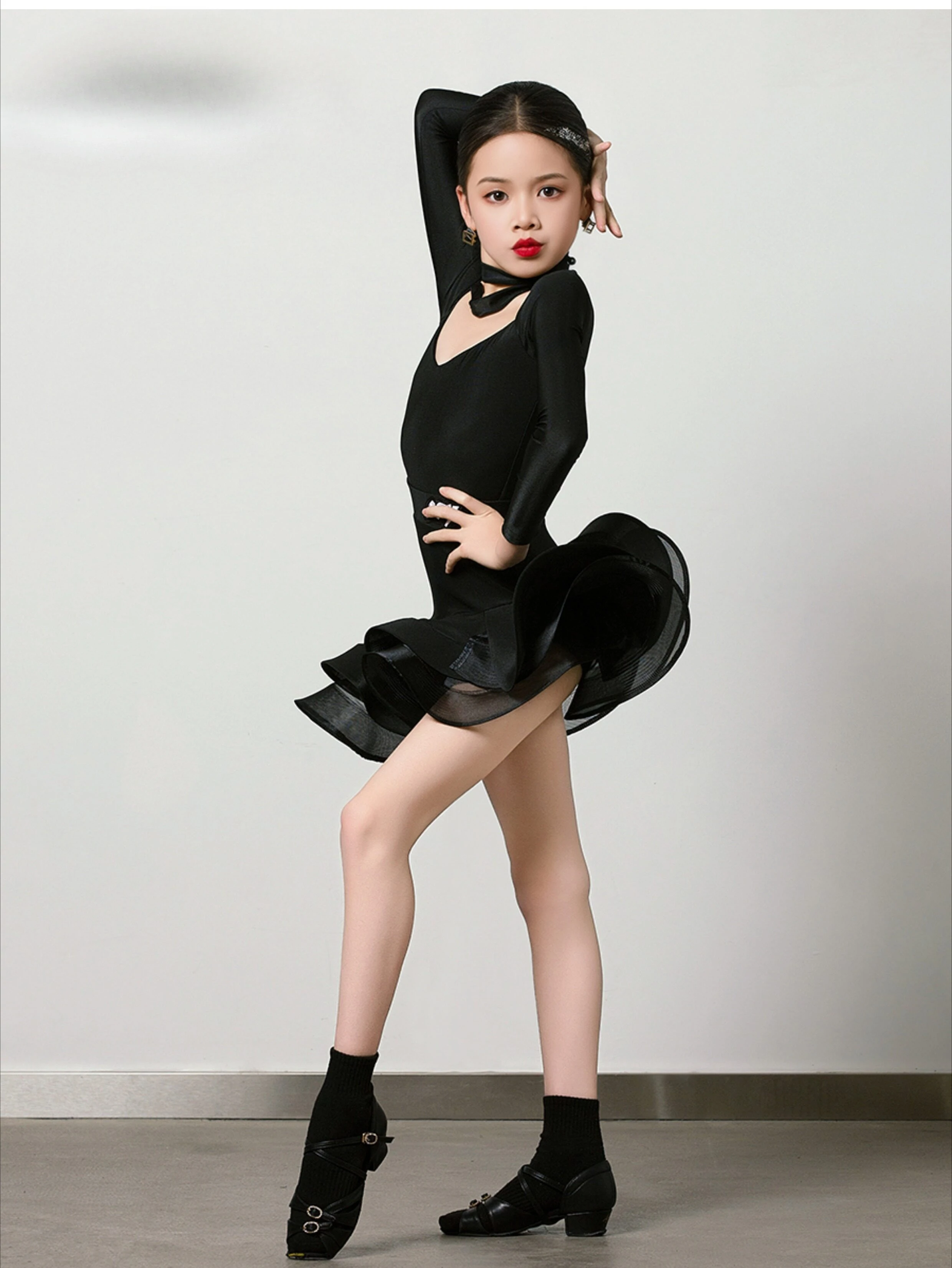 Children's girl Latin dance practice outfit for girls new style for spring party high-end performance suit, professional quality