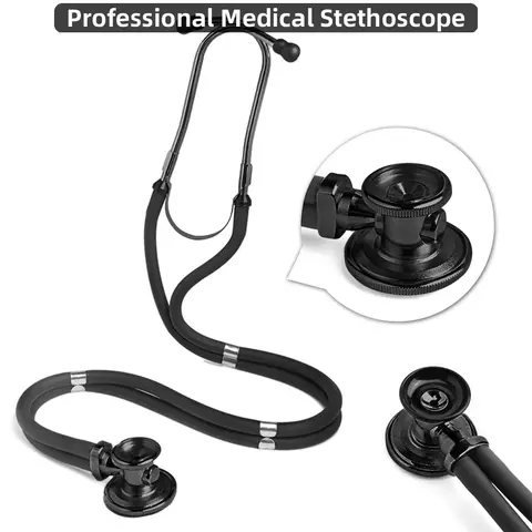 Double Auscultation Head Stethoscope Professional Doctor Nurse Medical Equipment Cardiology Medical Stethoscope Medical Devices