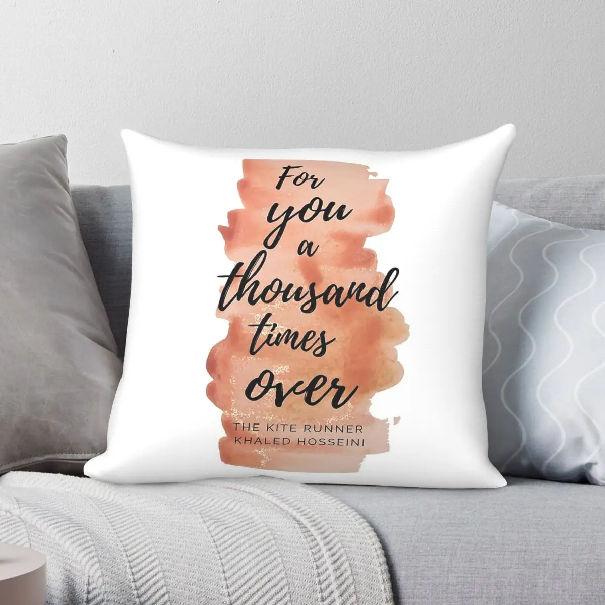 For You A Thousand Times Over Kite Runner Pillowcase Polyester Linen Velvet Printed Decor Throw Pillow Case Bed Cushion Cover