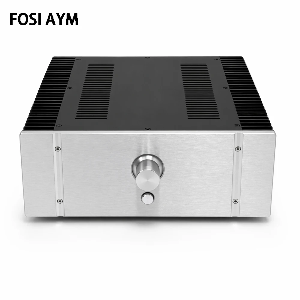 Корпус для усилителя класса А FOSI AYM из цельного алюминия, 322x120x312 мм, с радиатором, для самостоятельной сборки аудиоустройств и блоков питания